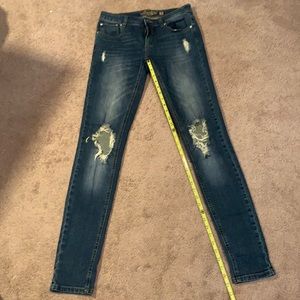 Revolt Distressed straight leg Jeans  size 5